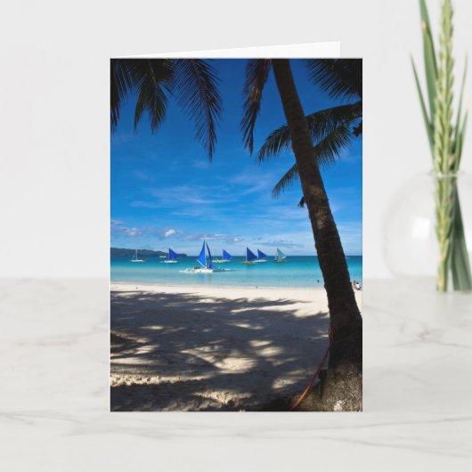 Carte Tropical Beaches | White Beach Boracay Philippines (Devant)