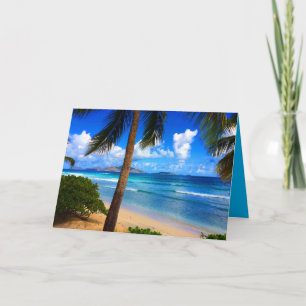 Carte Tropical Caribbean British Virgin Islands Beach