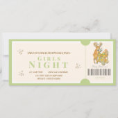 Carte Tropical Christmas Girls Night Voucher (Devant)