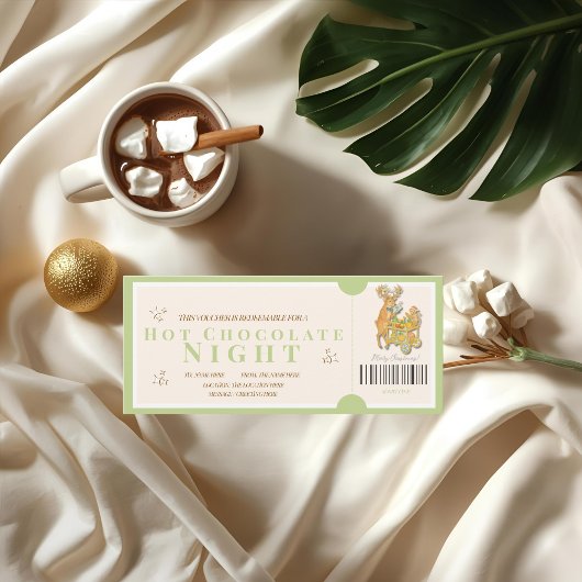 Carte Tropical Christmas Hot Chocolate Voucher