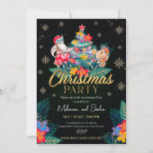 Carte Tropical Christmas Party Invitation (Devant)