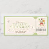 Carte Tropical  Christmas Weekend Getaway Voucher (Devant)