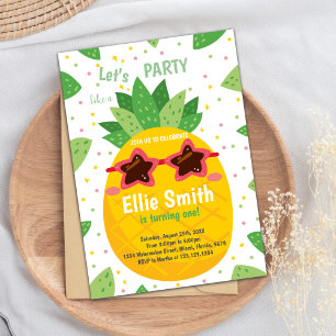 Carte Tropical Editable Summer Party