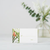 Carte Tropical Floral Place - Vert et Orange (Debout devant)