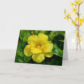 Carte Tropical Jaune Art Note (Fleur jaune)