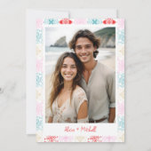 Carte Tropical Mexico QR destination mariage (Dos)