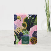 Carte Tropical Modernism Greeting Card (Dos)