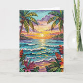 Carte Tropical Paradise | Thinking of You (Devant)