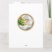 Carte Tropical romantique Sauvez la date (Dos)