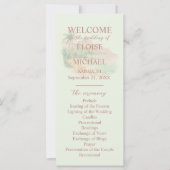 Carte Tropical Sunset Island Wedding Ceremony Program (Devant)