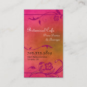 Carte tropicale de restauration de café de ketmie (Dos)