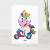 Carte Trottinette Licorne (Dos)