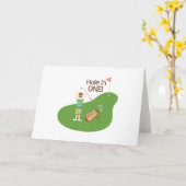 Carte Trou en un (Fleur jaune)