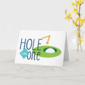 Carte Trou en un (Fleur jaune)