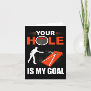 Carte Trou est objectif drôle jeu de cornhole sac de har