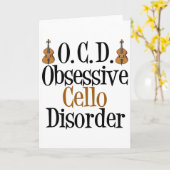Carte Trouble obsessionnel du cello (Fleur jaune)