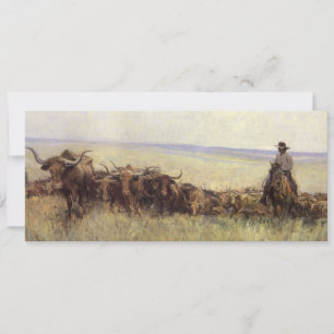 Carte Troupeau conduit dans le Wyoming par WHD Koerner