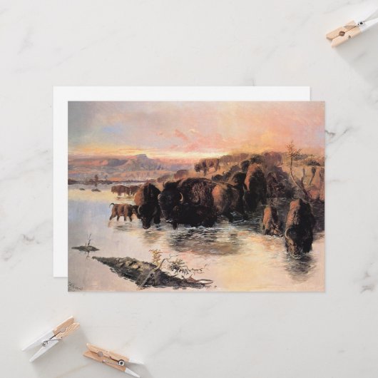 Carte Troupeau de buffles (Devant/Arrière en situation)