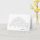 Carte Troupeau de moutons (Fleur jaune)