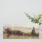 Carte Troupeau de sentiers au Wyoming par WHD Koerner (Debout devant)