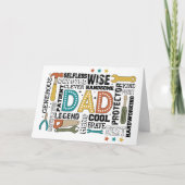 Carte Trousse à outils pour papa : Construite avec amour (Devant)