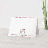 Carte Trout card avec Funny Saying (Dos)