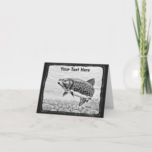 Carte Trout fishing art (Devant)