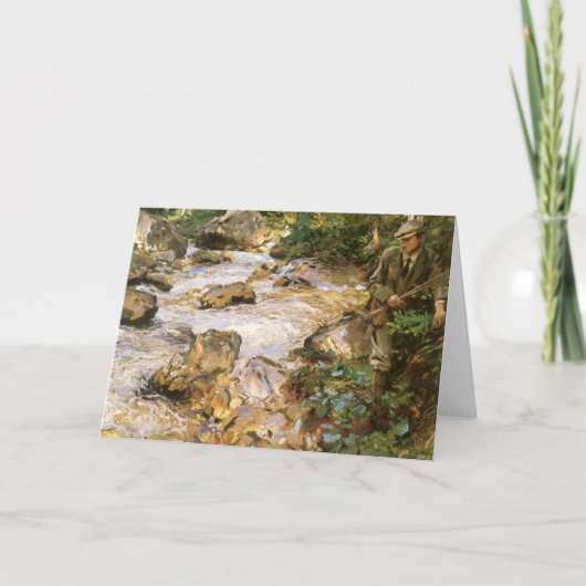 Carte Trout Stream in the Tyrol par John Singer Sargent (Devant)