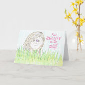 Carte Trouvez La Beauté Dans Les Petites Choses (Fleur jaune)