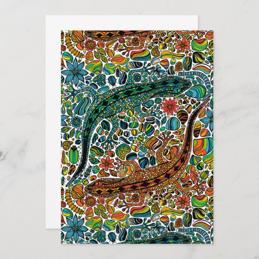 Carte Trouvez les geckos (Devant / Derrière)