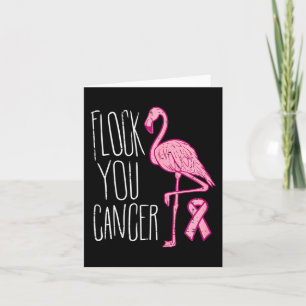 Carte Trouvez votre cancer du sein Flamant rose rose Rub