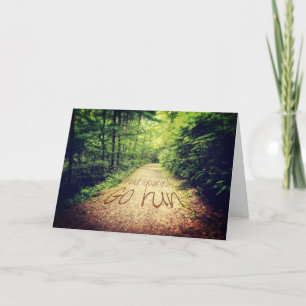 Carte Trouvez-vous Go Run Inspirational Runners Citation