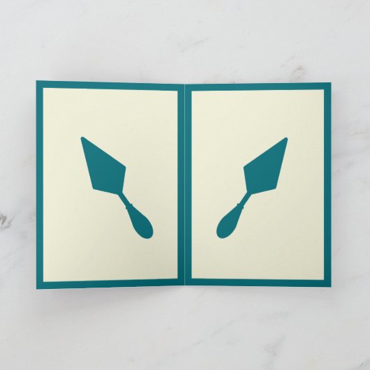Carte Trowel or et archéologue Turquoise (Intérieur)