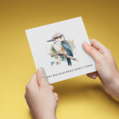 Carte True Blue Kookaburra, personnalisé