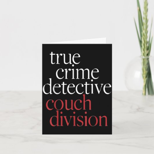 Carte True Crime Detective Couch Di (Devant)