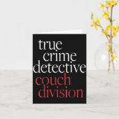 Carte True Crime Detective Couch Di (Fleur jaune)