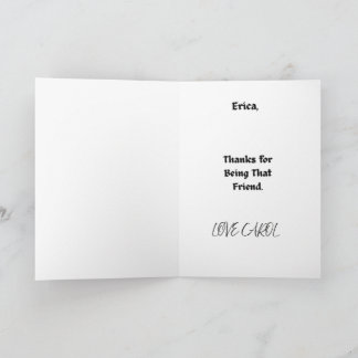 CARTE TRUE FRIENDS GREETING CARD