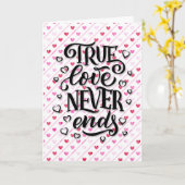 Carte True Love Never Finds Valentine's Day (Fleur jaune)