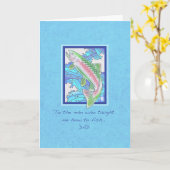 Carte Truite à Papa Fête des Pères (Fleur jaune)