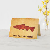 Carte Truite rustique (Fleur jaune)