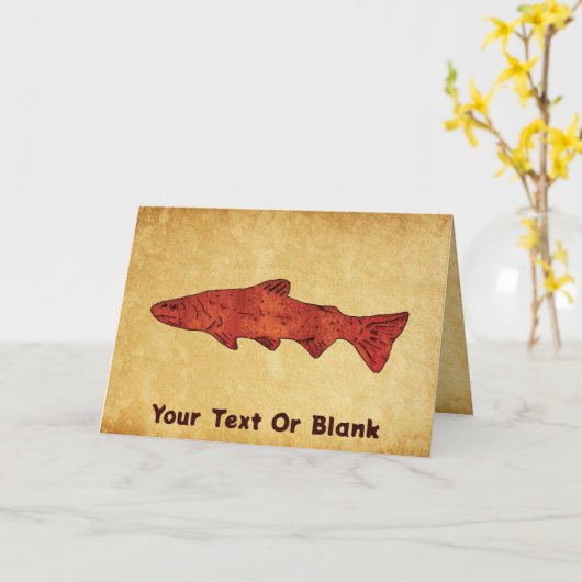 Carte Truite rustique (Fleur jaune)