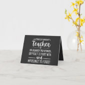 Carte Truly Great Teacher (Fleur jaune)
