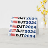 Carte Trump 2024 DJT (Fleur jaune)