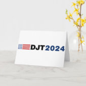 Carte Trump 2024 DJT (Fleur jaune)