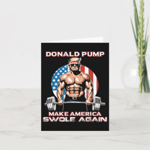 Carte Trump 2024 Donald Pump Rendons l'Amérique musclée