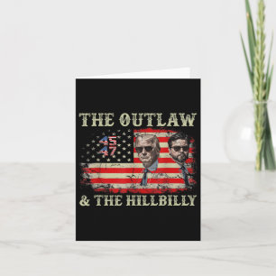 Carte Trump 2024 Drapeau hors-la-loi Hillbilly J.d.vance