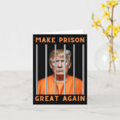 Carte Trump 2024 En Prison (Fleur jaune)