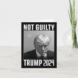 Carte Trump 2024 n'est plus coupable, votez 2024 contre