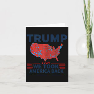 Carte Trump 2024 Nous avons repris l'Amérique Résultats 