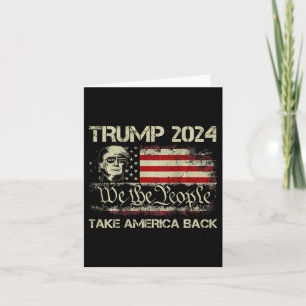 Carte Trump 2024 Redonner à l'Amérique le drapeau améric